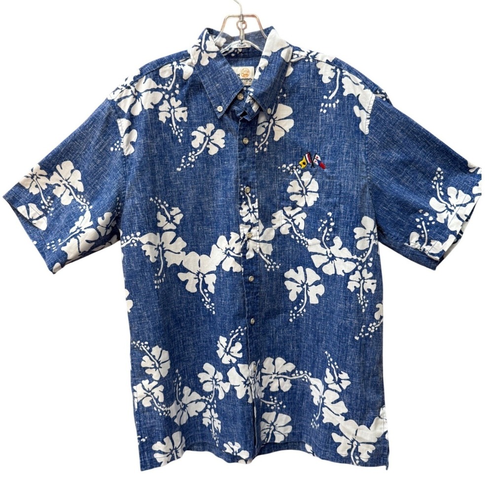 Reyn Spooner Medium Ltd‎ Issue 65th Stag Cruise Reverse Weave Embroidered RARE
